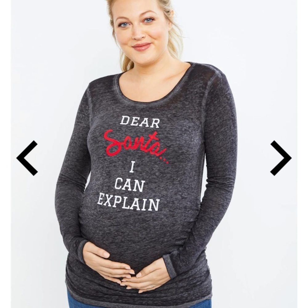 -SOLD -Maternity Christmas shirt
